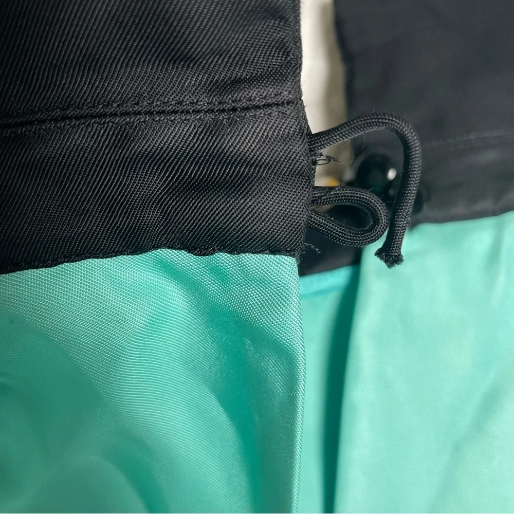 Kate Spade New York Sleeveless Embellished Collar Top Size 2 Aqua Black Trim